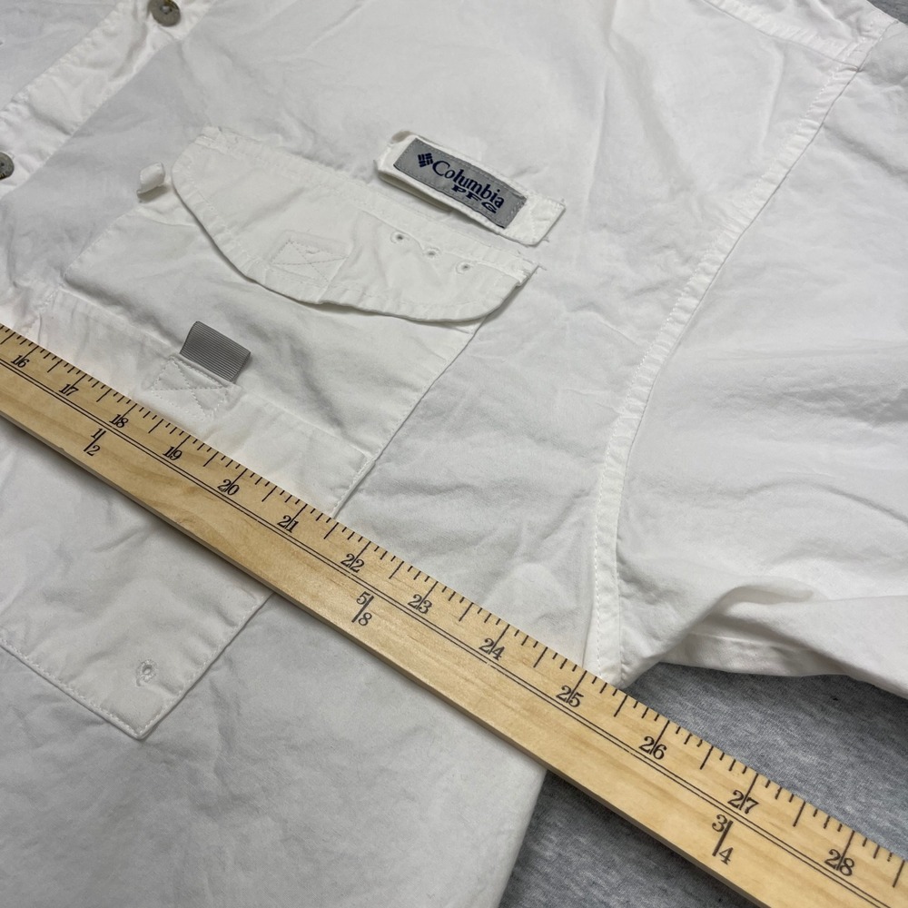 Texas A&M Columbia PFG Shirt Mens XL Tamiami White NCAA Fishing VTG Aggies EUC - Picture 5 of 6